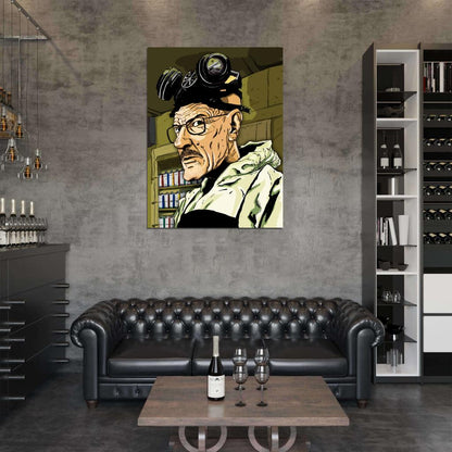 Breaking Bad TV Series Walter White Artwork Art Wall Art Print Poster