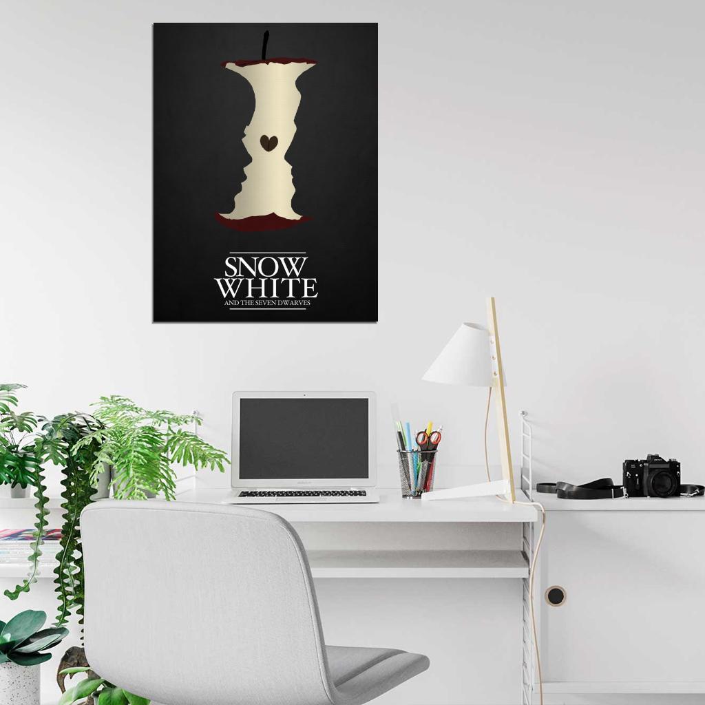 Snow White and the Seven Dwarfs Movie Cool Artwork Art Wall Art Print Poster