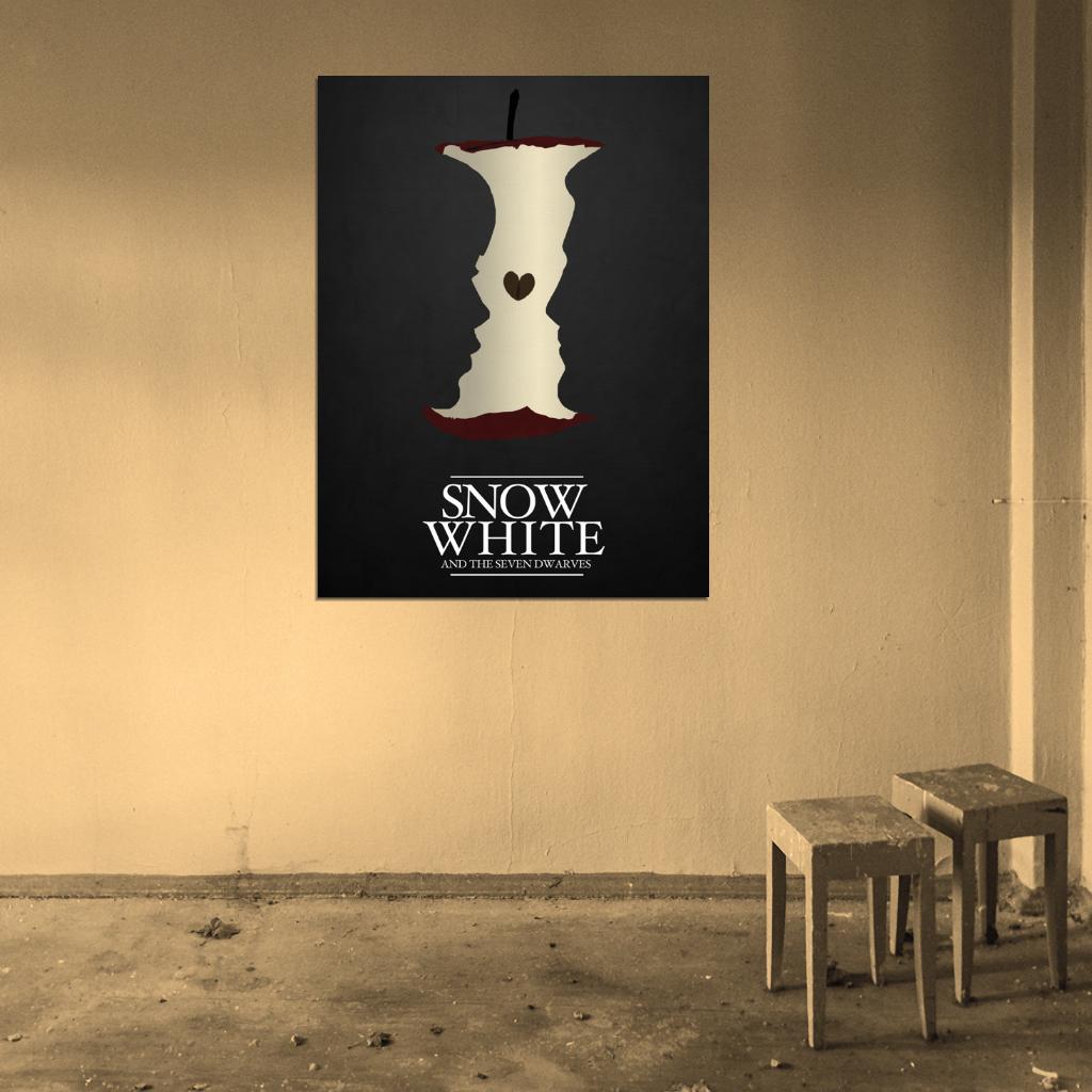 Snow White and the Seven Dwarfs Movie Cool Artwork Art Wall Art Print Poster