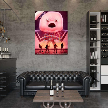 Ghostbusters Movie Stay Puft Marshmallow Man Artwork Art Wall Art Print Poster