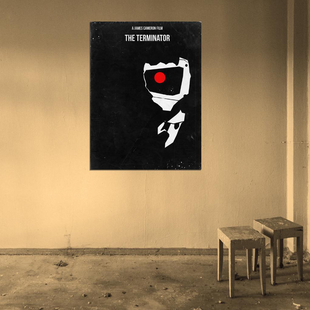 The Terminator 1984 Movie James Cameron Vintage Artwork Art Wall Art Print Poster