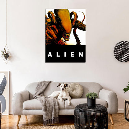 Alien Xenomorph Sci-Fi Movie Retro Art Artwork Wall Art Print Poster