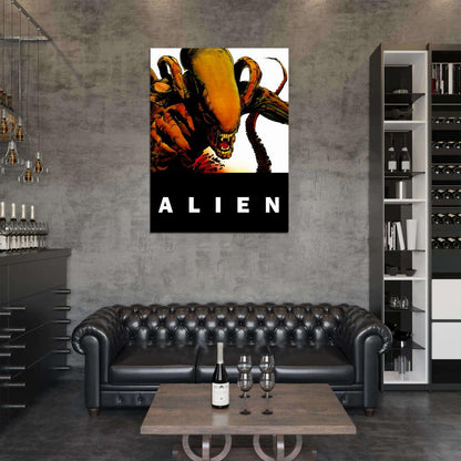 Alien Xenomorph Sci-Fi Movie Retro Art Artwork Wall Art Print Poster