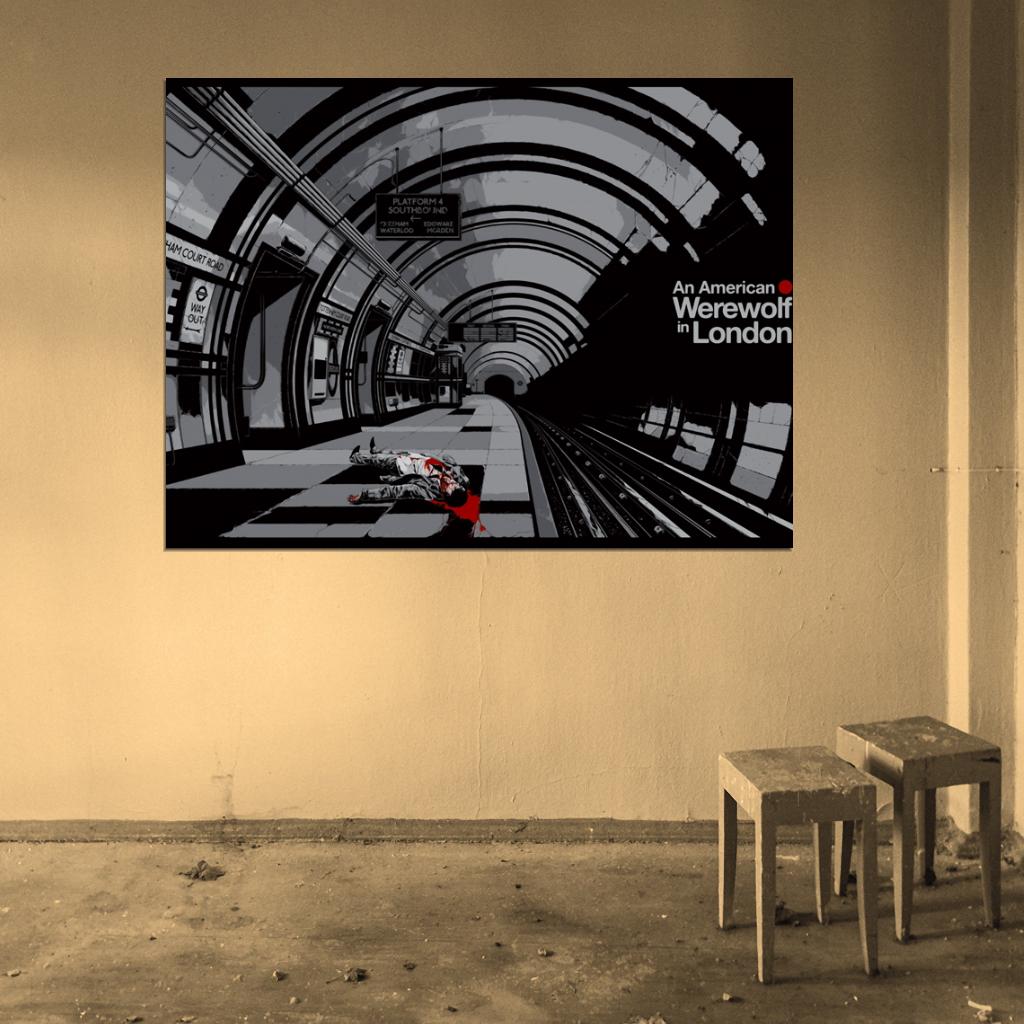 American Werewolf in London Movie Art Artwork Wall Art Print Poster