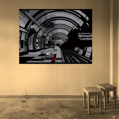 American Werewolf in London Movie Art Artwork Wall Art Print Poster