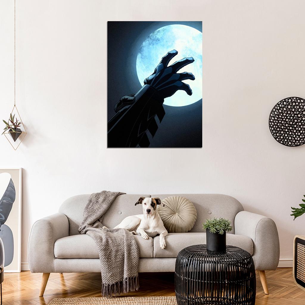 Batman Dark Knight Moon Night Art Artwork Wall Art Print Poster
