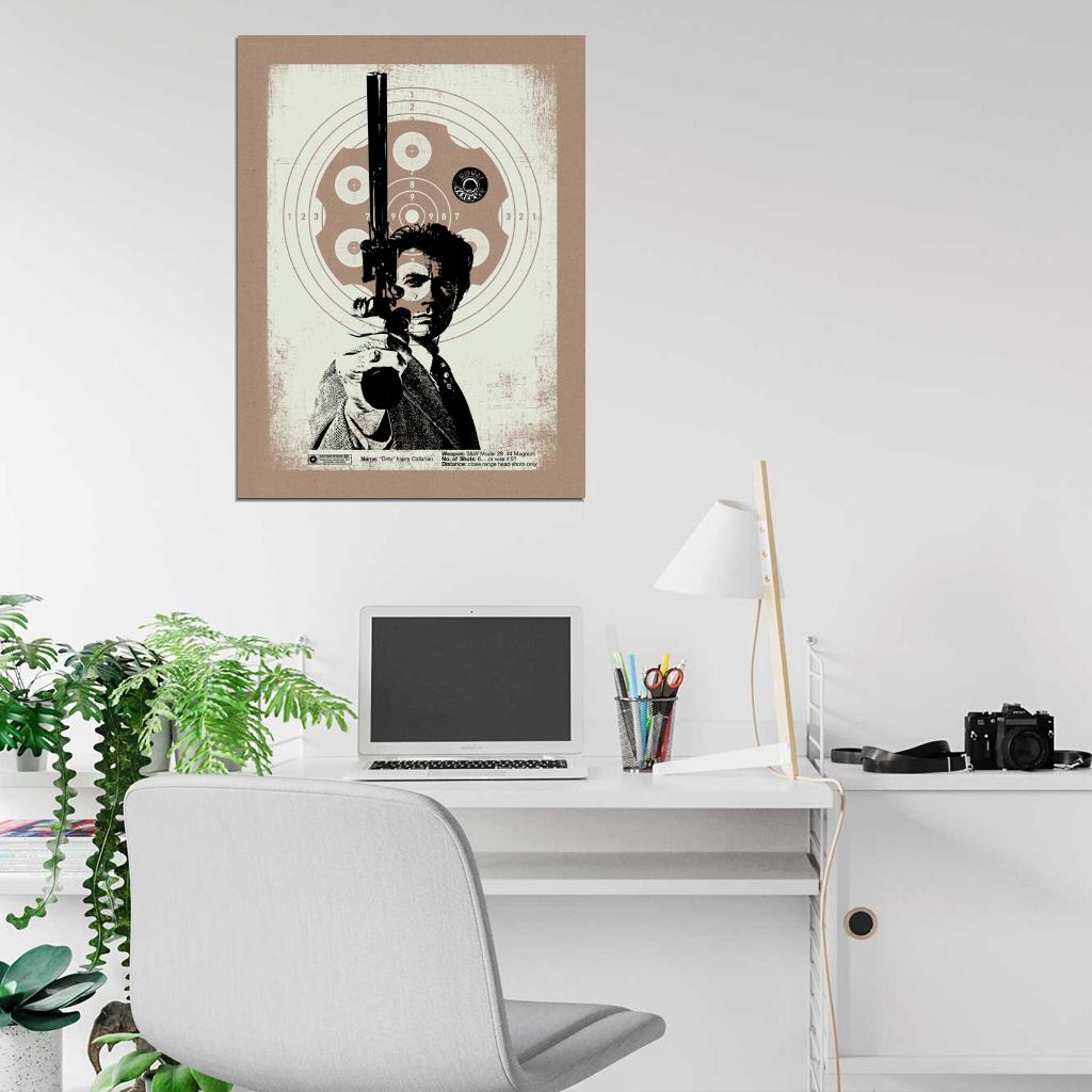 Dirty Harry Movie ?Magnum Clint Eastwood Art Artwork Wall Art Print Poster