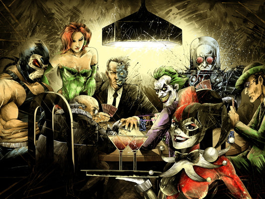 Batman Villains Cool Art Artwork Wall Art Print Poster