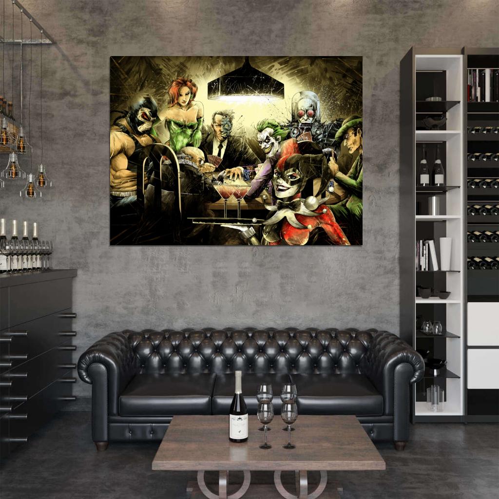 Batman Villains Cool Art Artwork Wall Art Print Poster