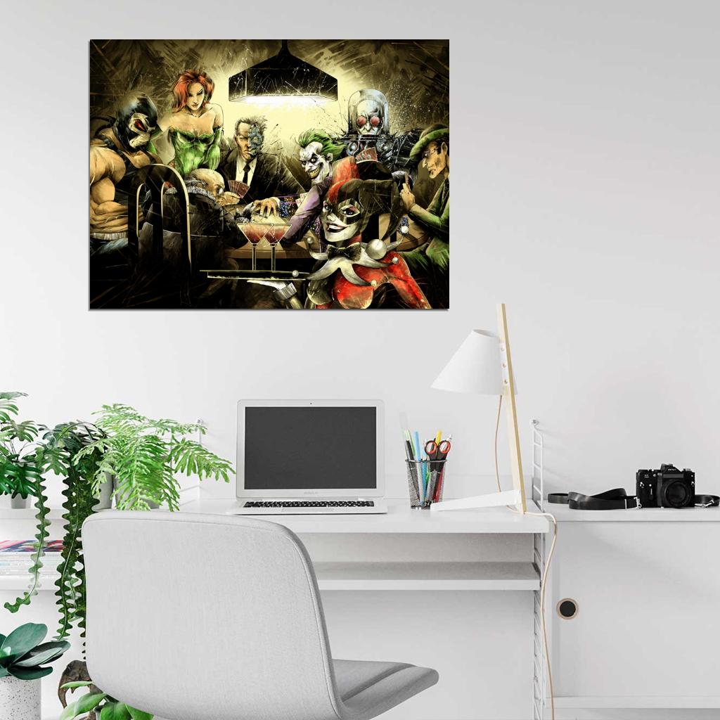 Batman Villains Cool Art Artwork Wall Art Print Poster