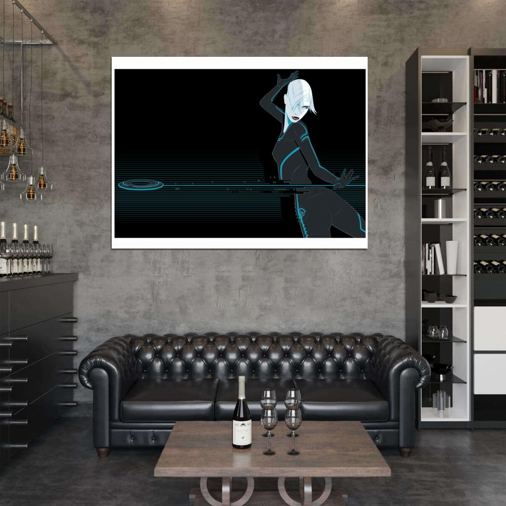 TRON Sci-Fi Movie Disc Battle Cool Art Artwork Wall Art Print Poster