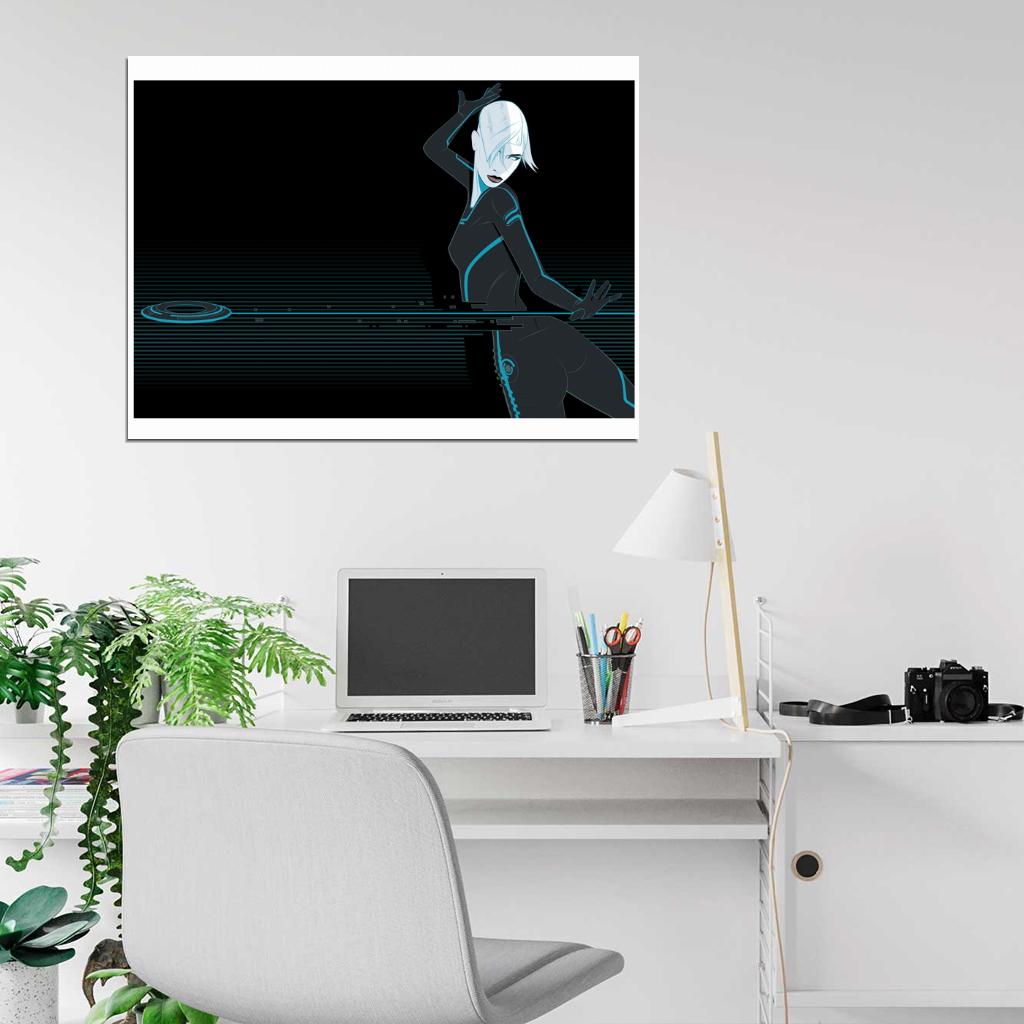 TRON Sci-Fi Movie Disc Battle Cool Art Artwork Wall Art Print Poster
