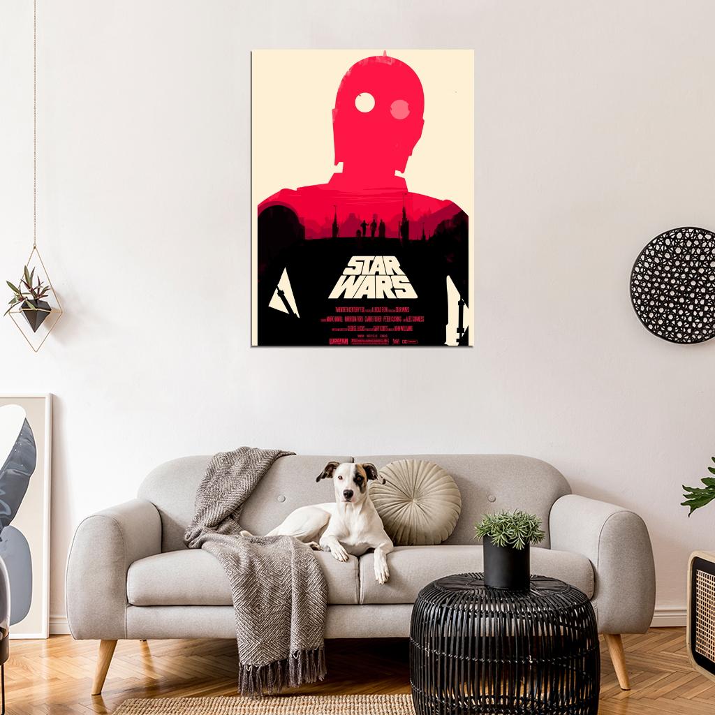 Star Wars New Hope Tatooine Original Movie Art Artwork Wall Art Print Poster