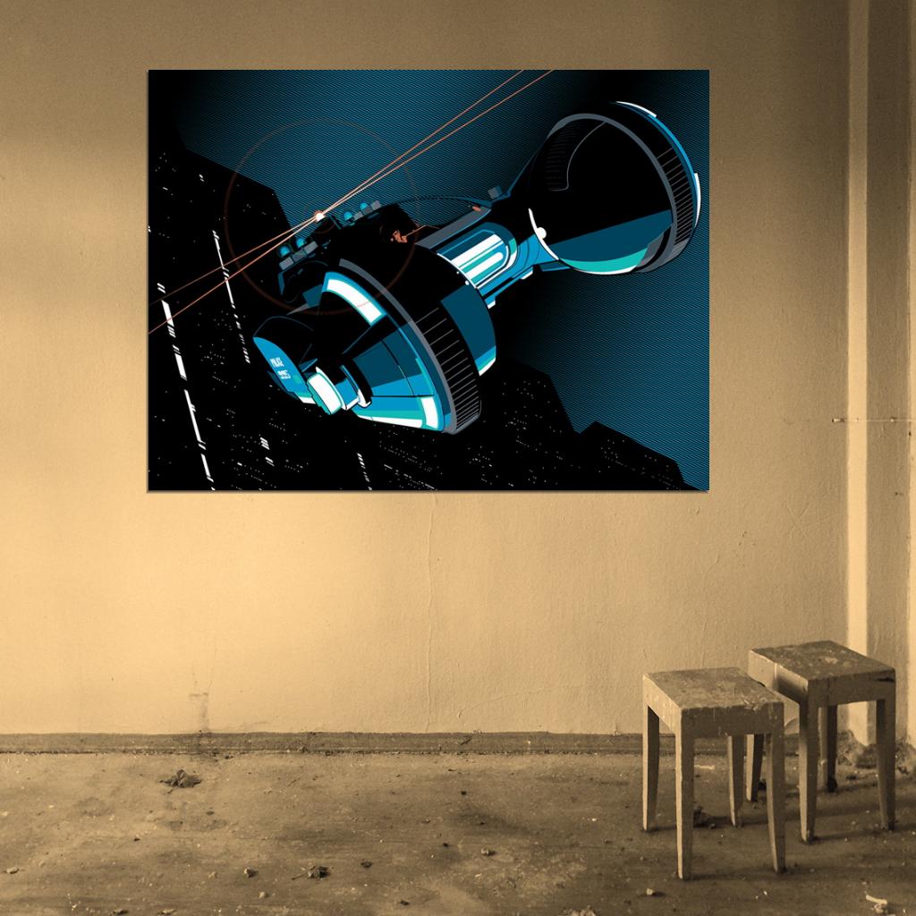 Blade Runner Police Car Movie Art Artwork Wall Art Print Poster