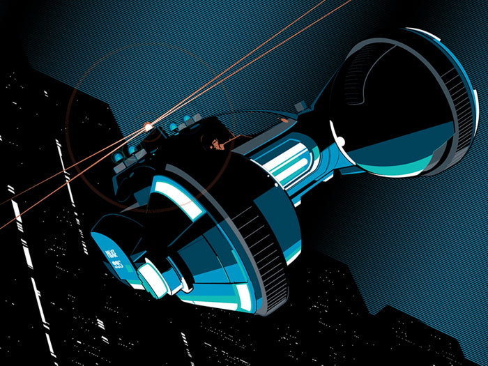 Blade Runner Police Car Movie Art Artwork Wall Art Print Poster