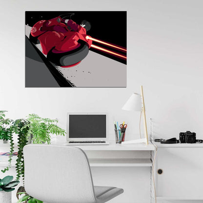 Akira Movie Motorcycle Bike Shotaro Kaneda Anime Manga Art Artwork Wall Art Print Poster