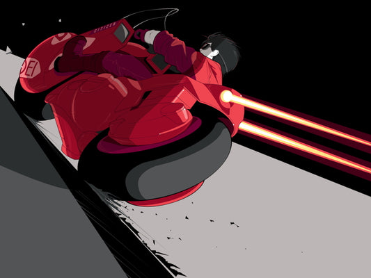 Akira Movie Motorcycle Bike Shotaro Kaneda Anime Manga Art Artwork Wall Art Print Poster