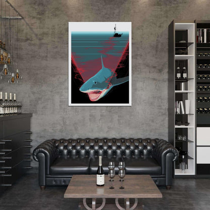 Jaws Movie Shark Cool Art Artwork Wall Art Print Poster
