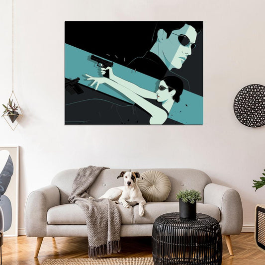 Matrix Movie Trinity Neo Cool Art Artwork Wall Art Print Poster