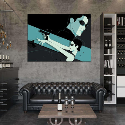 Matrix Movie Trinity Neo Cool Art Artwork Wall Art Print Poster
