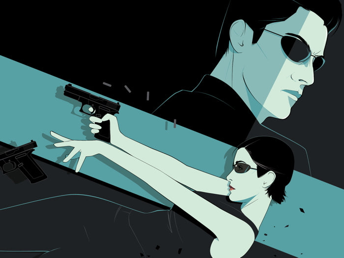 Matrix Movie Trinity Neo Cool Art Artwork Wall Art Print Poster