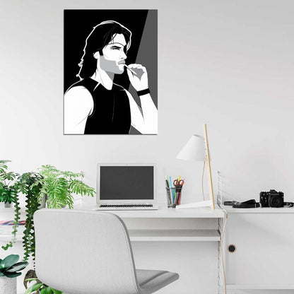 Escape from New York Movie ?Snake Plissken Kurt Russell Flamethrower Cool Art Artwork Wall Art Print Poster