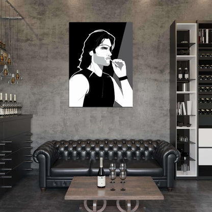 Escape from New York Movie ?Snake Plissken Kurt Russell Flamethrower Cool Art Artwork Wall Art Print Poster