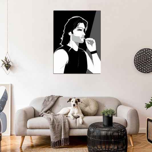 Escape from New York Movie ?Snake Plissken Kurt Russell Flamethrower Cool Art Artwork Wall Art Print Poster