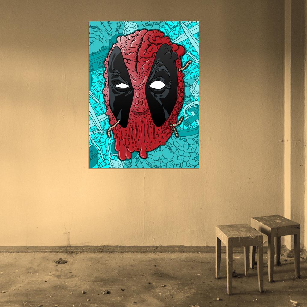 Deadpool Comic Cool Art Artwork Wall Art Print Poster