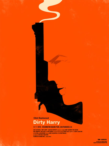 Dirty Harry Movie ?Magnum Clint Eastwood Art Artwork Wall Art Print Poster