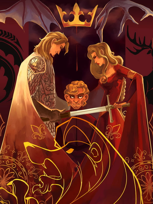 Lannister Family Game of Thrones TV Series Song of Ice and Fire Cool Art Artwork Wall Art Print Poster