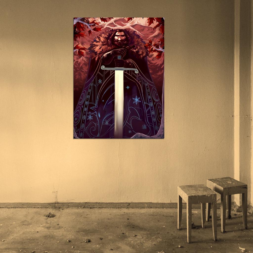 Ned Stark Game of Thrones TV Series Song of Ice and Fire Cool Art Artwork Wall Art Print Poster