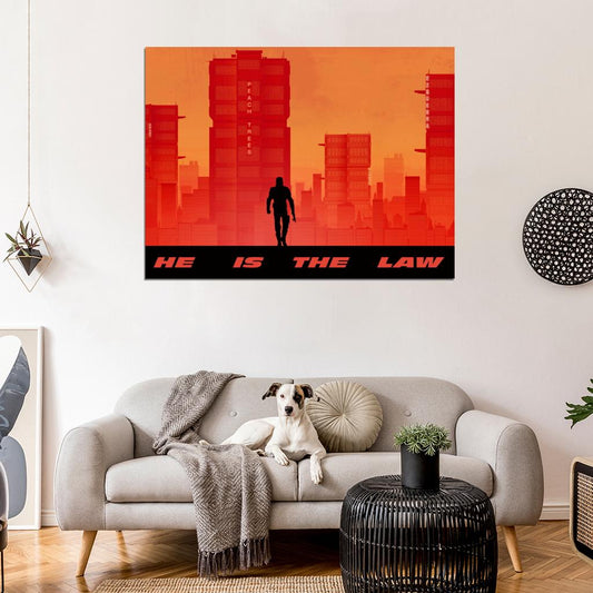 Dredd 2012 Movie Peach Trees Karl Urban Law Art Artwork Wall Art Print Poster