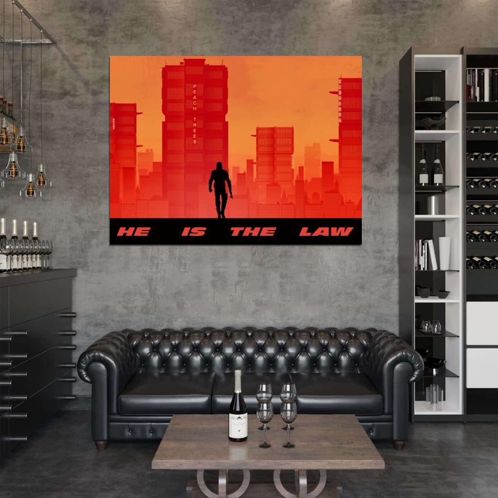 Dredd 2012 Movie Peach Trees Karl Urban Law Art Artwork Wall Art Print Poster