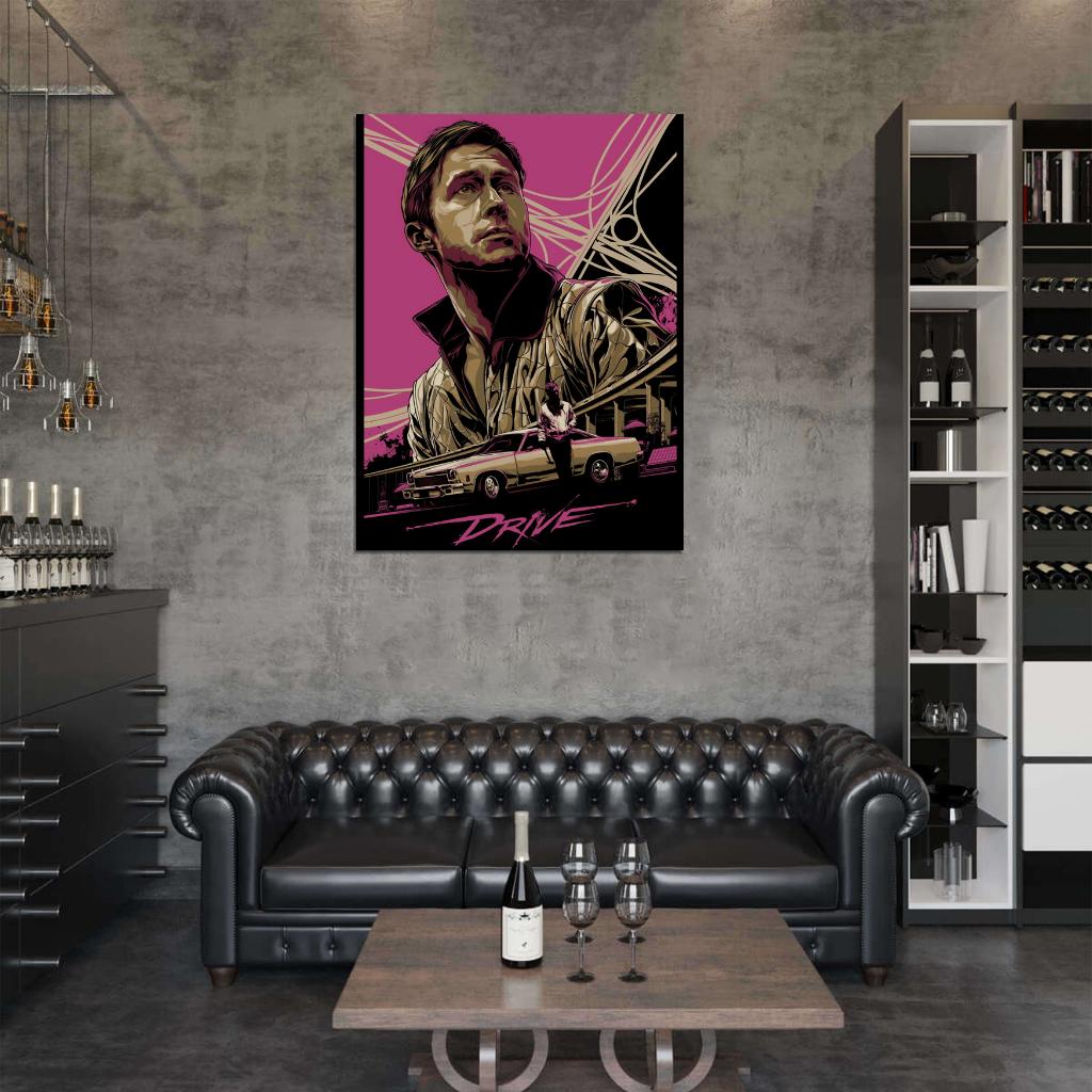 Drive 2011 Movie Ryan Gosling Art Artwork Wall Art Print Poster
