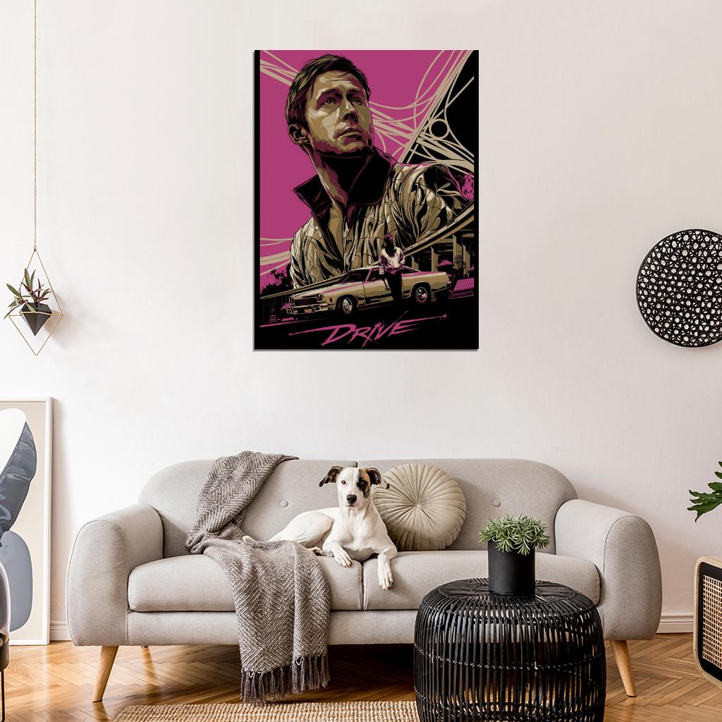 Drive 2011 Movie Ryan Gosling Art Artwork Wall Art Print Poster