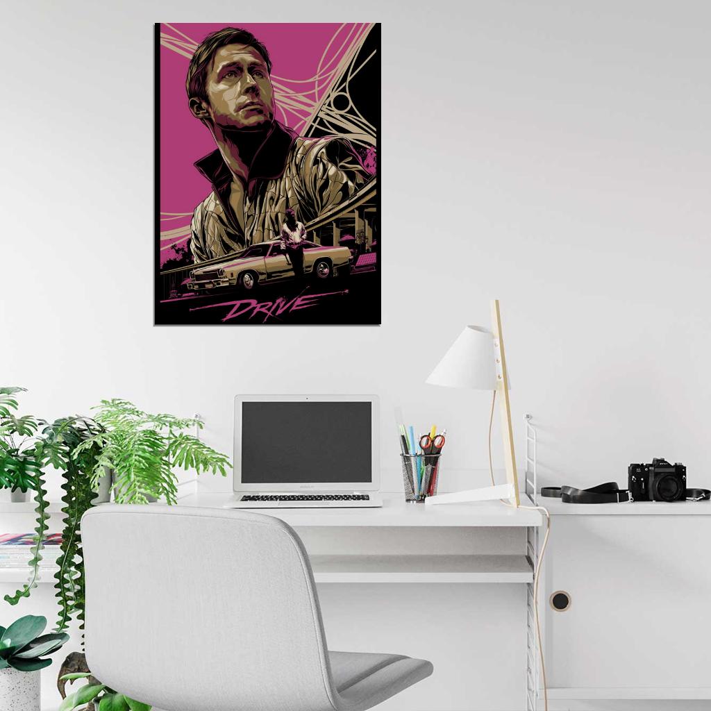 Drive 2011 Movie Ryan Gosling Art Artwork Wall Art Print Poster
