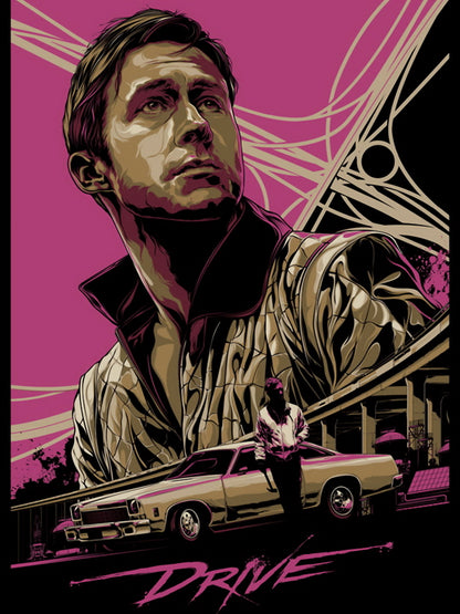 Drive 2011 Movie Ryan Gosling Art Artwork Wall Art Print Poster