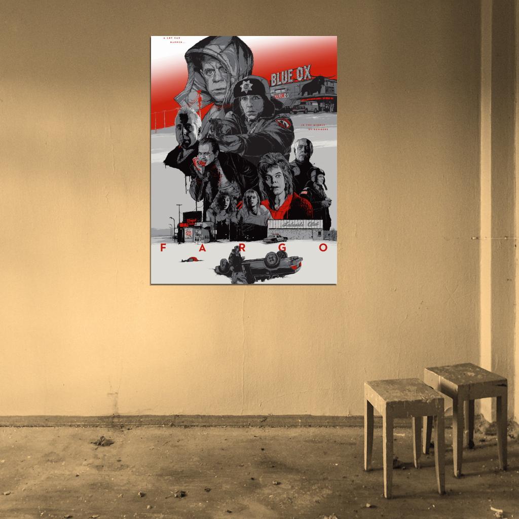 Fargo 1996 Characters Coen Movie Art Artwork Wall Art Print Poster