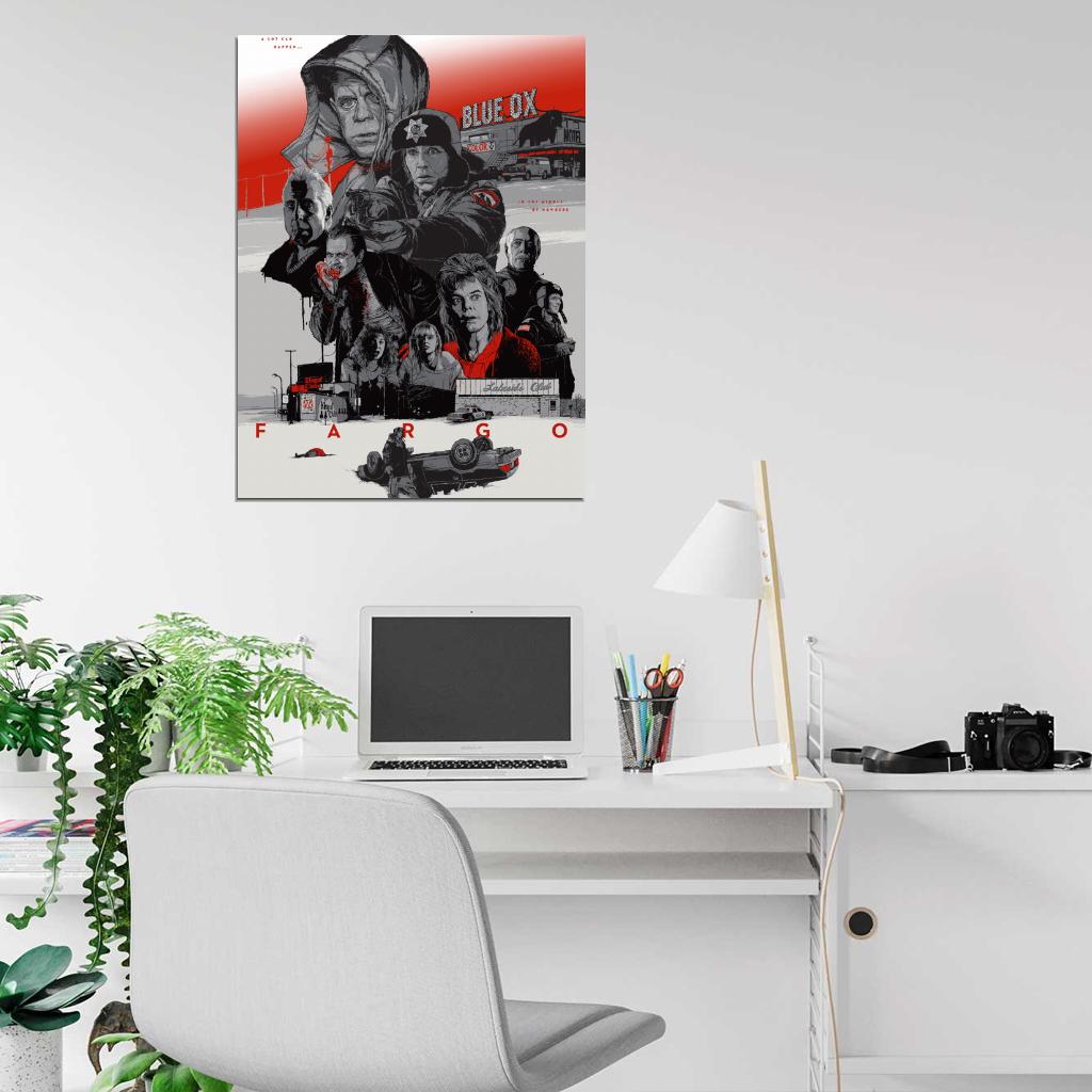 Fargo 1996 Characters Coen Movie Art Artwork Wall Art Print Poster