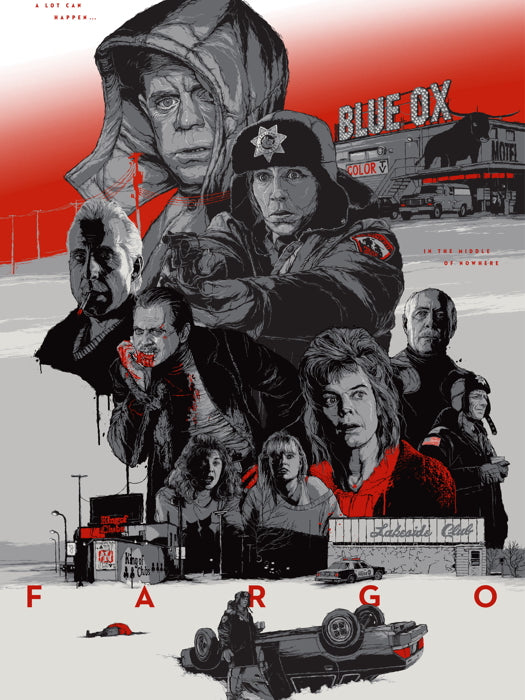 Fargo 1996 Characters Coen Movie Art Artwork Wall Art Print Poster