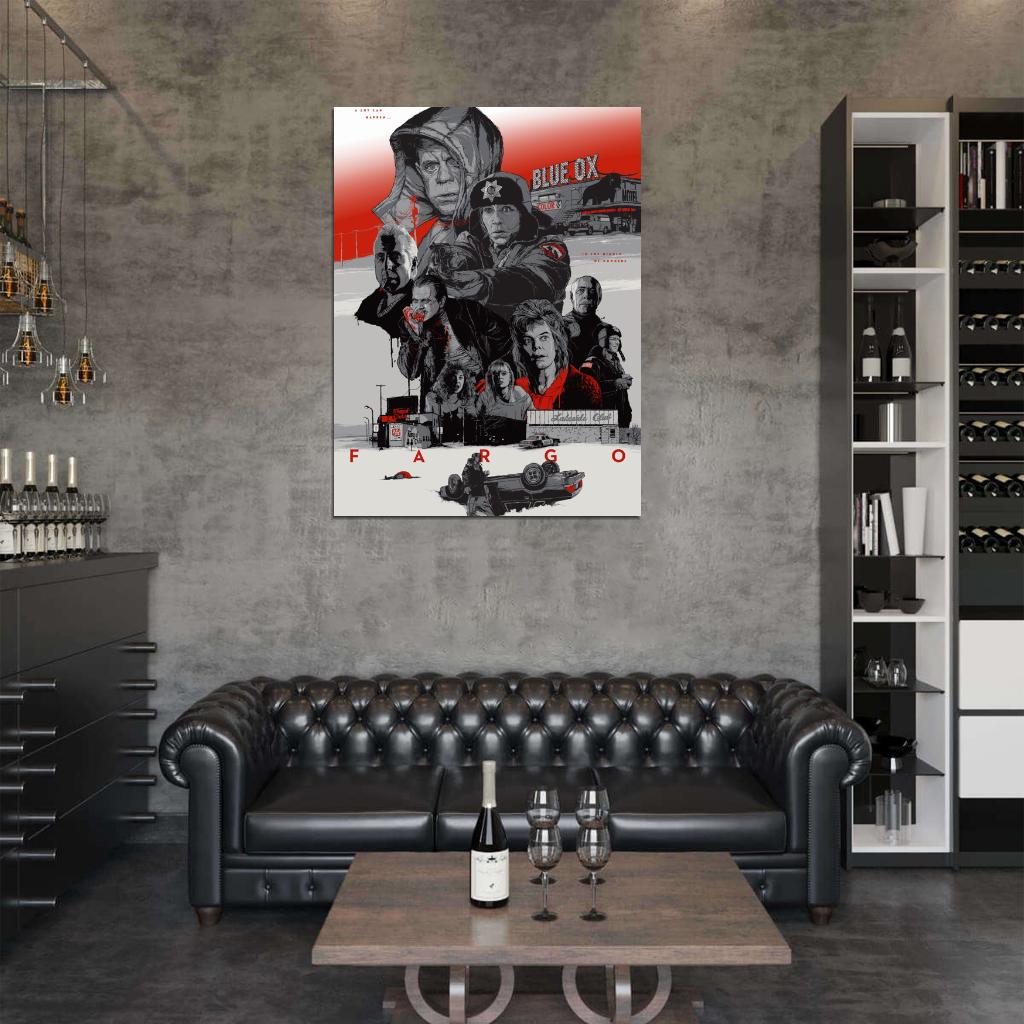 Fargo 1996 Characters Coen Movie Art Artwork Wall Art Print Poster