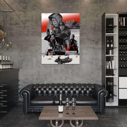 Fargo 1996 Characters Coen Movie Art Artwork Wall Art Print Poster