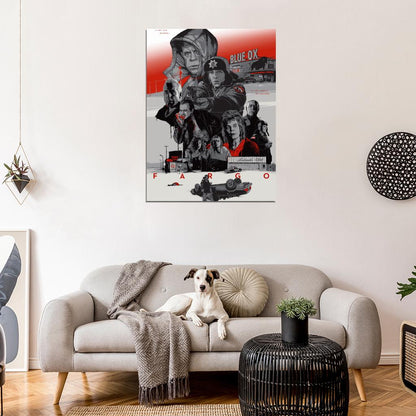 Fargo 1996 Characters Coen Movie Art Artwork Wall Art Print Poster