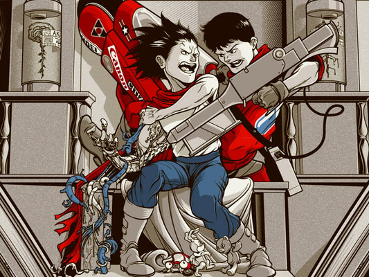 Akira Movie Kaneda vs Tetsuo Anime Manga Art Artwork Wall Art Print Poster