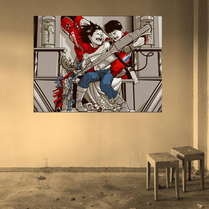 Akira Movie Kaneda vs Tetsuo Anime Manga Art Artwork Wall Art Print Poster