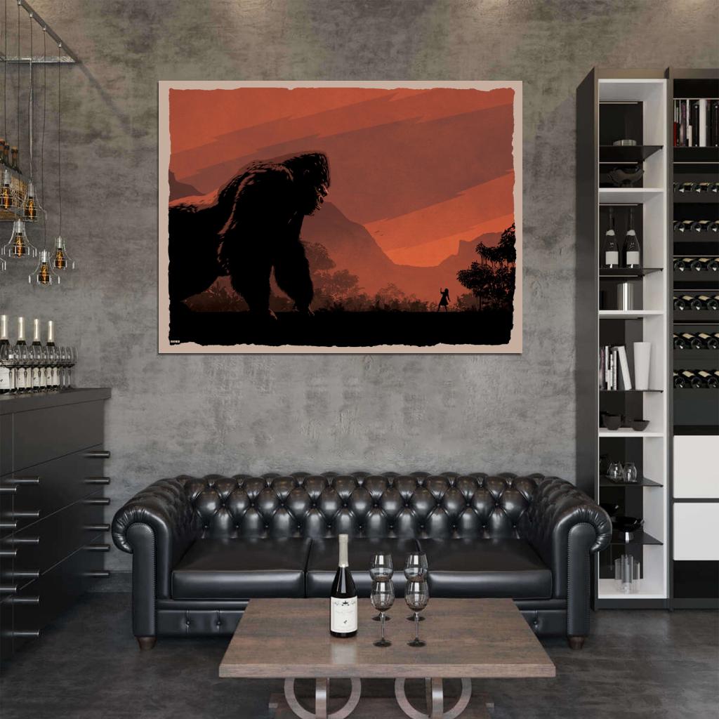 King Kong Movie 2005 Cool Amazing Art Artwork Wall Art Print Poster