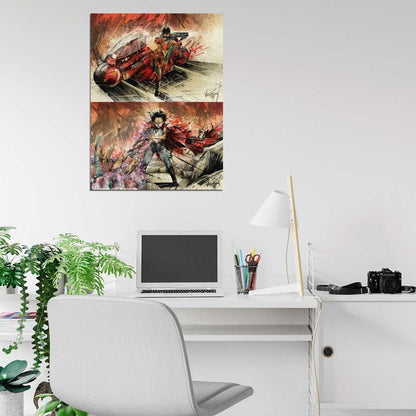 Akira Movie Kaneda Tetsuo Anime Manga Art Artwork Wall Art Print Poster