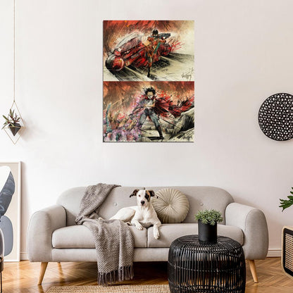 Akira Movie Kaneda Tetsuo Anime Manga Art Artwork Wall Art Print Poster
