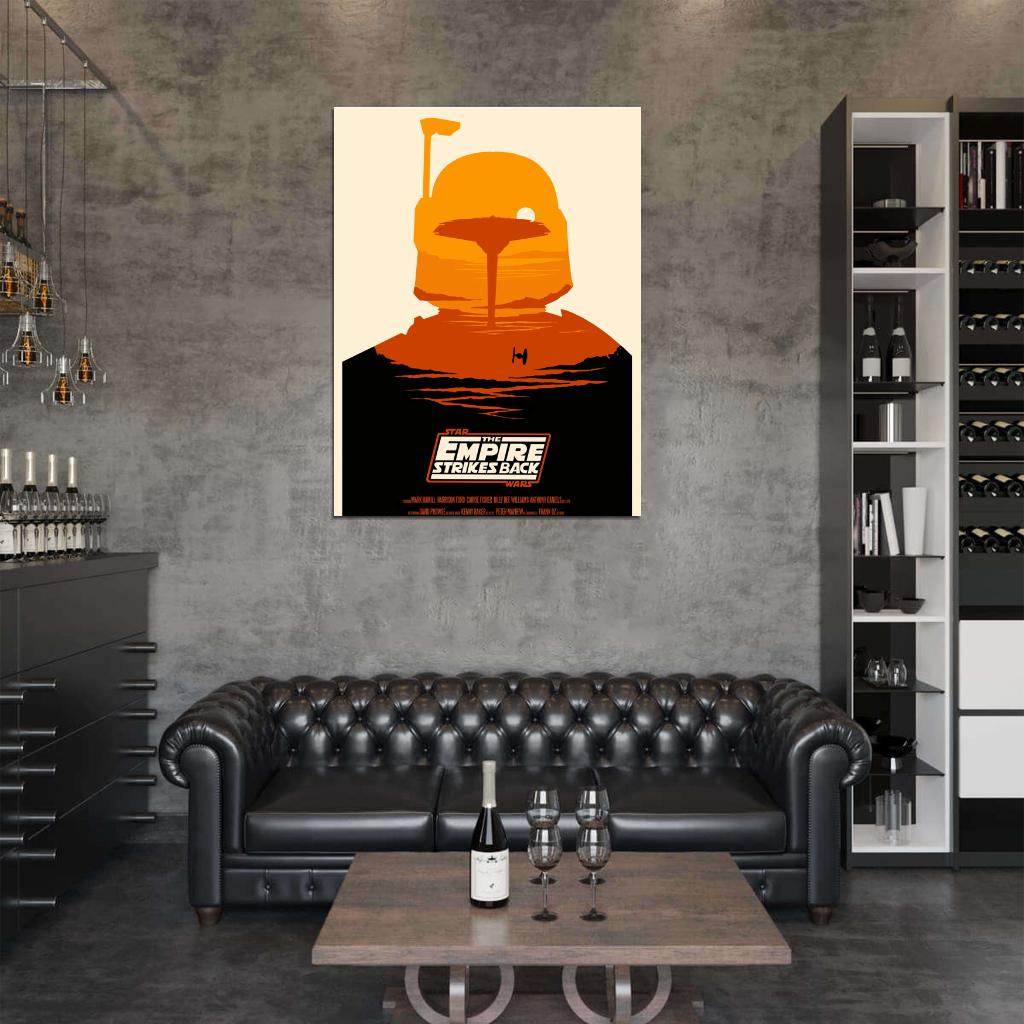 Star Wars Movie Empire Strikes Back Bespin Cloud City Boba Fett Art Artwork Wall Art Print Poster
